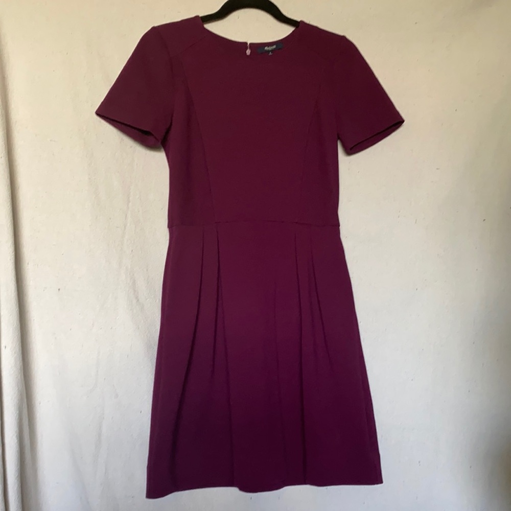 Madewell purple dress with pockets